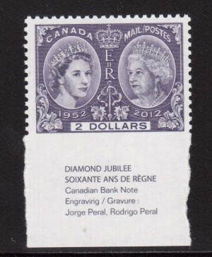 Canada #2540 XF/NH Imperforate At Bottom Margin Variety